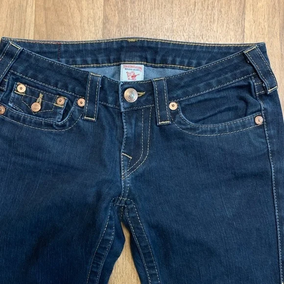 True Religion Billy Skinny Dark Denim Jeans 27 - Picture 5 of 9